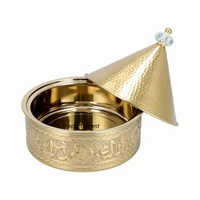Casserole moderne en acier inoxydable avec revêtement émaillé, compatible gaz et induction, capacité personnalisable, chauffe-plats de table de luxe fait main