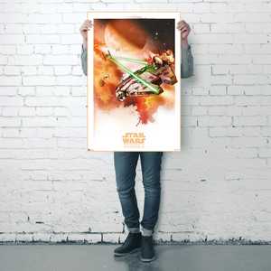 Póster de Estilo Moderno de Star Wars Episodio V con el Halcón Milenario para Decoración de Pared - Product Image 1