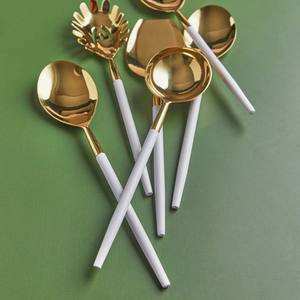 Juego de cubiertos ecológicos de acero inoxidable para hoteles y cocinas Apto para lavavajillas Opción de logotipo personalizado Servidor de ensalada - Product Image 3