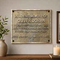 Plaque en bronze personnalisée pour extérieur, résistante aux intempéries, en métal moulé avec lettres en relief pour entrée d'entreprise, école et bureau