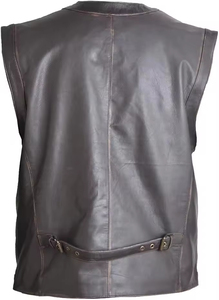 Chaleco de Motociclista Reversible, Impermeable, Informal, para Calle, de Invierno, en Cuero Vacuno, Talla Personalizada - Product Image 6