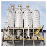 Silo en acier étanche à la poussière, boulonné, de 50 à 2000 tonnes, pour carbonate de calcium/talc/cendres volantes