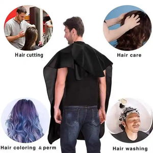 Capa de corte de pelo de peluquero de salón, delantal de corte de pelo para hombres, bata impermeable profesional, ligera y ajustable - Product Image 6