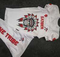 Uniformes de Fútbol Americano Personalizados al por Mayor, 100% Poliéster, Impresión por Transferencia de Calor, Sin Mangas, Unisex, para Adultos, MOQ Bajo, Servicio OEM