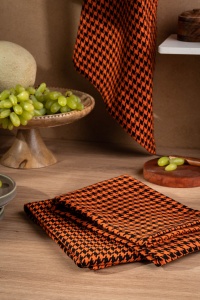 Wholesale Custom Quick-Dry Golf Cotton Checkered Kitchen Towel <b>Set</b> High Absorbent <b>for</b> <b>Tea</b> Dish Cleaning - Product Image 6