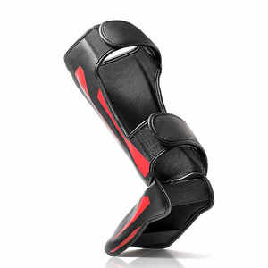 Espinilleras de Kickboxing de fabricación superior, el mejor proveedor, espinilleras de boxeo en varios tamaños, colores hechos de material de PU duradero - Product Image 2