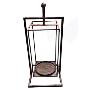 Grand porte-pilier et bougeoir en métal personnalisable Présentoir en fer rustique pour décorations de maison et de fête - Product Image 6