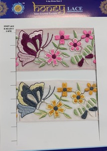 ลูกไม้ปักลายดอกไม้หลากสี - Product Image 3