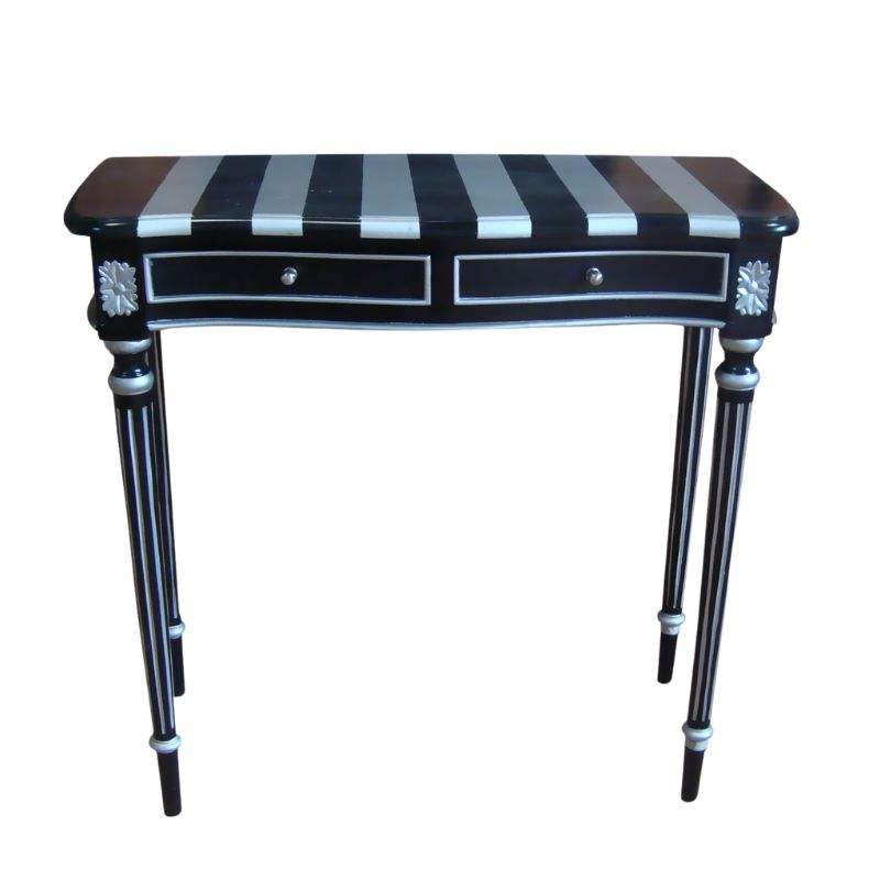 ทาสีดำ + เงิน