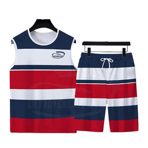 Ropa de calle, último diseño, conjunto de camisetas de verano para hombres, conjunto de camisetas de verano para hombres de tamaño adulto de Color sólido - Product Image 1