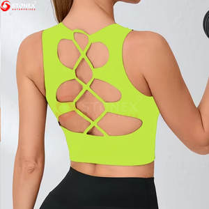 Soutien-gorge de sport sans bretelles en nylon/élasthanne pour femmes, soutien-gorge de sport à quantité minimale de commande bas pour le fitness et la salle de sport - Product Image 5