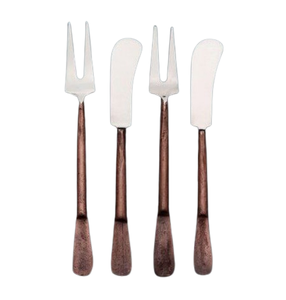 Couteau à fromage en métal plaqué or, design moderne, fait à la main, ustensiles de cuisine - Product Image 2