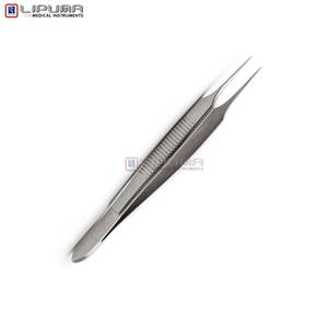 Pinzas de Sutura Tubingen, Pinzas de Sutura TUBINGEN de 9.5 CM, Puntas Delicadas de 0.5 MM, Instrumentos Médicos Quirúrgicos, Microcirugía, Oftalmología - Product Image 4