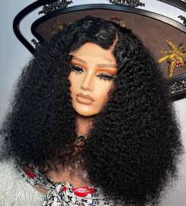 <span class=keywords><strong>Cheveux</strong></span> humains vierges Remy de qualité 14A, 13*4, français, pour perruque, noir, densité 350%, bouclés crépus, longueur moyenne - Product Image 6