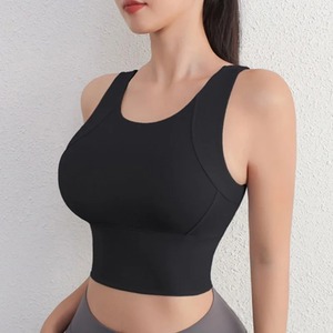 Sujetador deportivo de tendencia superior para mujer Sujetador de yoga transpirable de nailon Spandex informal con diseño personalizado Sujetador deportivo elegante al por mayor - Product Image 5