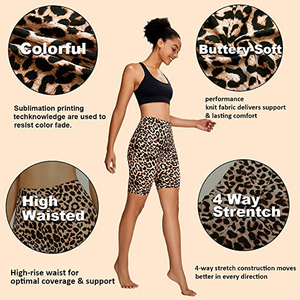 Factory Wholesale Breathable Fabrics Biker Shorts Women Workout Custom High Rise Waistband Fitness Compression Shorts Women - Product Image 5