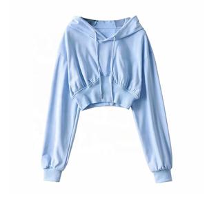 Sweats à capuche écologiques pour femmes Sweat-shirt pour femmes Vêtements d'hiver Manches longues Sweats à capuche courts Streetwear Style Sweats à capuche pour femmes - Product Image 2