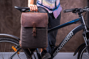 กระเป๋าเป้สะพายหลังมีซิปทำจากหนังแท้ออกแบบได้ตามต้องการสำหรับไปโรงเรียนการเดินทางกลางแจ้งสไตล์แฟชั่นการตั้งแคมป์ในชั่วข้ามคืน - Product Image 2