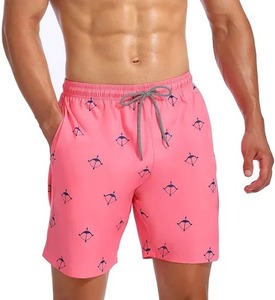 Pantalones cortos de sublimación de calidad superior para hombre, bañadores de playa, venta al por mayor, hasta la rodilla corta con cordón, moda de buena calidad - Product Image 5