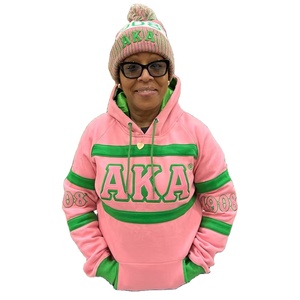 เสื้อฮู้ดดี้สีชมพูแบบยูนิเซ็กซ์ ผ้าฝ้ายถัก ลายโลโก้มหาวิทยาลัย ลายพิมพ์  ไม่หด ไซส์ใหญ่พิเศษ - Product Image 5