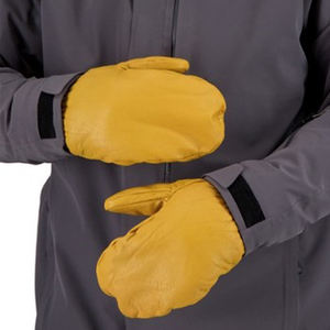 Guantes de esquí impermeables de cuero de oveja, diseño totalmente personalizado con su logotipo personalizado, 100% - Product Image 4