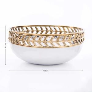 Nouveau design moderne et luxueux de bol en laiton avec écrous, servant de bol décoratif, fabricant et exportateur de bols à bonbons décoratifs personnalisés - Product Image 4