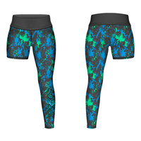 Pantalon de compression pour homme à séchage rapide et respirant en Spandex/Polyester/Coton, avec manchon de jambe intégré et taille élastique
