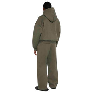 Chándales de gran tamaño con hombros caídos personalizados a precio de venta al por mayor, chándales pesados de algodón 100% para hombre para ropa de invierno, chándales de alta calidad - Product Image 6