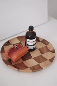 Assiette à dîner en bois de noyer de luxe en gros Assiettes à dîner uniques fabriquées par Crescent Crafts - Product Image 2