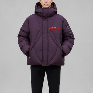 Best Quality Solid Color Oversize Warm Winter Wear <b>Waterproof</b> Fully <b>Padded</b> Winter <b>Jacket</b> Custom Printed Logo lightweight <b>Jacket</b> - Product Image 4