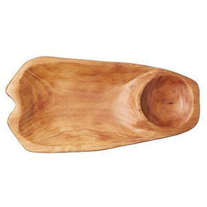Plateau rectangulaire en bois d'acacia de qualité exclusive, plateau à chips et à trempette, plat de service à 3 compartiments, parfait pour les collations à un prix abordable - Product Image 3