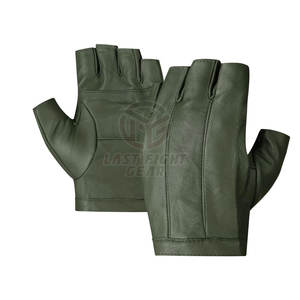 Premium <b>Fingerless</b> Leather <b>Gloves</b> With Smooth Finish And Breathable Material Lightweight <b>Fingerless</b> Leather <b>Gloves</b> - Product Image 1