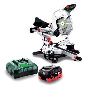 NOUVEAU - Scie à onglet coulissante sans fil Li-ion 305 mm, sans balais, alimentée par batterie, qualité industrielle/bricolage, 220-240V, référence AU61430500 - Product Image 1