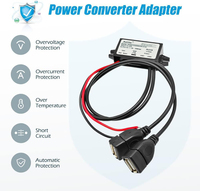 Convertidor Reductor de Voltaje Xelite DC-DC de 12V a 5V 3A 15W, Módulo Convertidor con Doble Salida USB Hembra para Automóvil