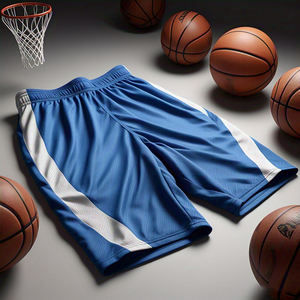 กางเกงขาสั้นบาสเก็ตบอลสำหรับผู้ชายกางเกงขาสั้นผ้าโพลีเอสเตอร์ลายตาข่ายแบบสตรีทสไตล์สตรีทแบบปรับแต่ง100% ได้สำหรับฤดูร้อน - Product Image 1