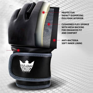 Guantes MMA transpirables Adultos Use guantes MMA Fabricante de Pakistán Guantes MMA de alta calidad - Product Image 6