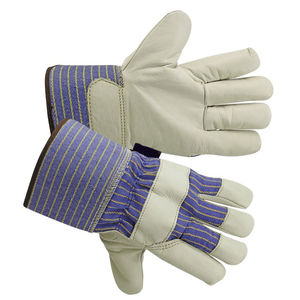 Guantes de Seguridad de Cuero Vacuno de Palma Completa para Trabajo de Construcción Estilo Occidental, Resistentes al Calor, para Trabajadores de la Construcción - Product Image 5