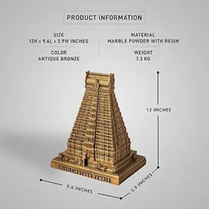 Srivilliputhur andal ของวัด1ฟุตอนุสาวรีย์โลหะทำด้วยมืองานฝีมือที่เป็นมิตรกับสิ่งแวดล้อมสำหรับงานแต่งงานวันเกิด Diwali - Product Image 2