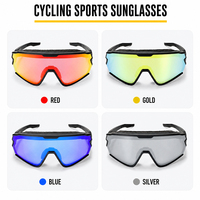 Lunettes de soleil polarisées pour le cyclisme, protection UV400, monture TR90 enveloppante, coupe-vent, pour hommes, vente en gros OEM