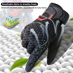 1306 Unisex Cold Weather Windproof Full Finger Mittens Fleece Lined Warm Winter Anti-Slip Touch Screen Gloves Daily Use - Product Image 3