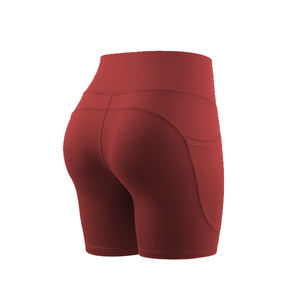 2025 à la mode grande taille Shorts de sport couleur unie sublimé sport Fitness entraînement Yoga Leggings Spandex/Nylon matériel - Product Image 6