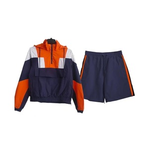 2025 Tùy Chỉnh OEM Áo Gió Tracksuit Áo Khoác Và Bộ Ngắn-Top-Bán Trọng Lượng Nhẹ Không Thấm Nước Áo Gió Bộ Ngắn - Product Image 1