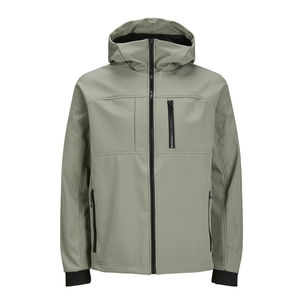 Hooded <b>Soft</b> <b>Shell</b> <b>Jacket</b> <b>Men</b> Outdoor Comfort <b>Jacket</b> With Protective Design Wholesale OEM Bulk Supply - Product Image 1
