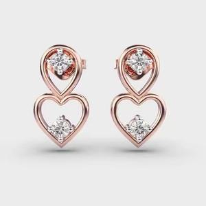 Good Quality Lab Created Diamond <b>Jewelry</b> <b>Design</b> 925 Sterling Silver 4mm 5mm Fine Women Stud Earrings - Product Image 1