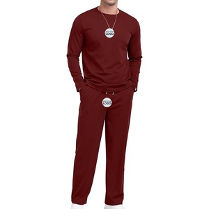 Conjunto Deportivo para Hombre, Camiseta de Manga Larga + Pantalones, Ropa Deportiva Informal para Fitness - Product Image 1