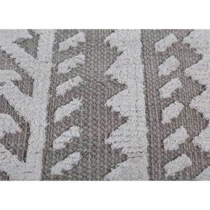 Tapis noués à la main en laine et soie de bambou, motif géométrique gris thym noir, 9x12, rectangulaires, pour couloir et chambre, épaisseur 10 mm - AKWB-13002 - Product Image 3