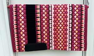 Vente en gros équestre 100% tapis de selle Western en feutre de laine mérinos avec design tissé coloré - Product Image 6