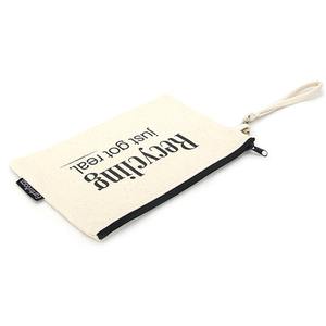 Pochette de maquillage pour filles de voyage personnalisée à la mode écologique à fermeture éclair petit sac cosmétique en toile - Product Image 5