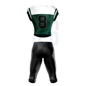 Uniforme de football américain sur mesure pour hommes, haute qualité, respirant, séchage rapide, léger, taille XL et plus, chemises 100% polyester - Product Image 2