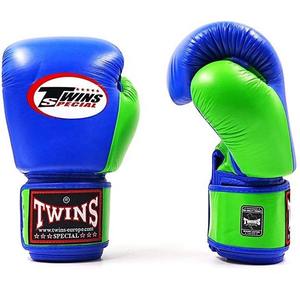 Gants de boxe de qualité supérieure, best-seller, en cuir, jumeaux, vert-bleu, MMA, Muay Thai, entraînement de combat, gants de boxe - Product Image 2